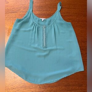 Naked Zebra Turquoise Camisole with Stud Accents